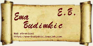 Ema Budimkić vizit kartica